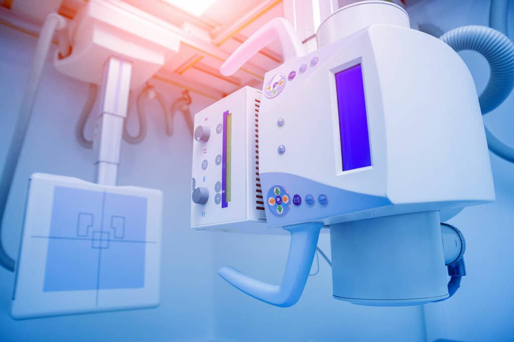 Equipment for on-site lab and radiology services.