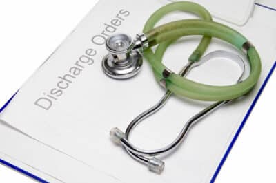 Discharge order papers.